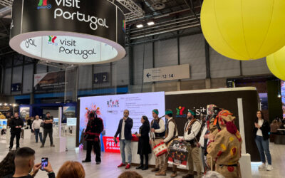Mascarados y gaiteros causan furor en FITUR 2024 durante la presentación del IV Encuentro Internacional de ‘Rituales Ancestrales’